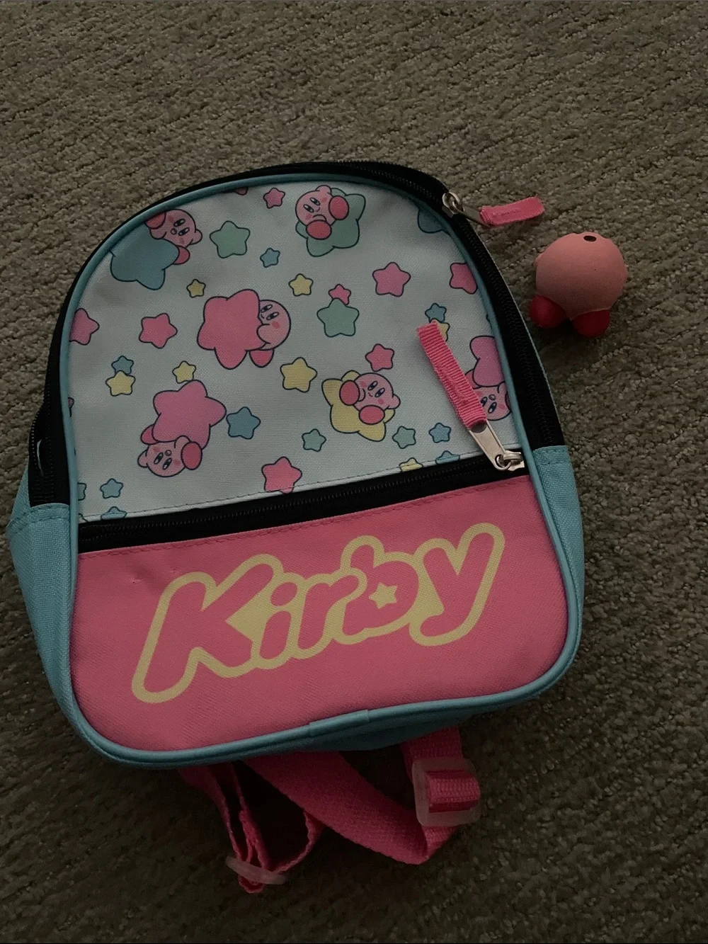 Kirby Pink & Light Blue Mini Backpack